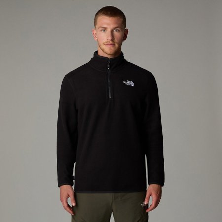  The North Face Glacier 100 1/4 zip fleece in black