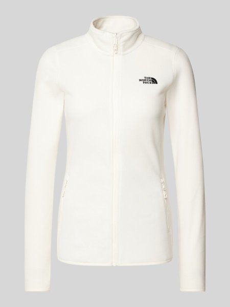 Buy the look The North Face Glacier quarter zip logo fleece in off white0