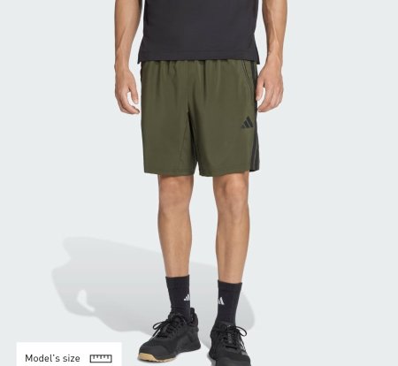 Essentials Training 3-Stripes Woven Shorts