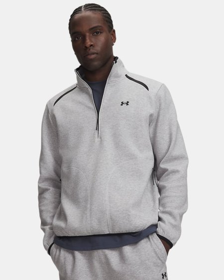UA Unstoppable Fleece ½ Zip M Mod Gray