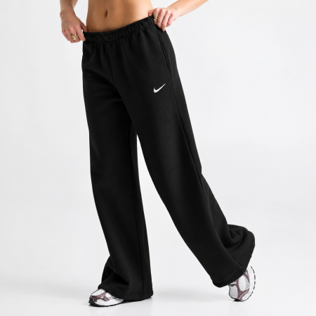 Womens Nike Mid-Rise Wide-Leg Studio Fleece Pants